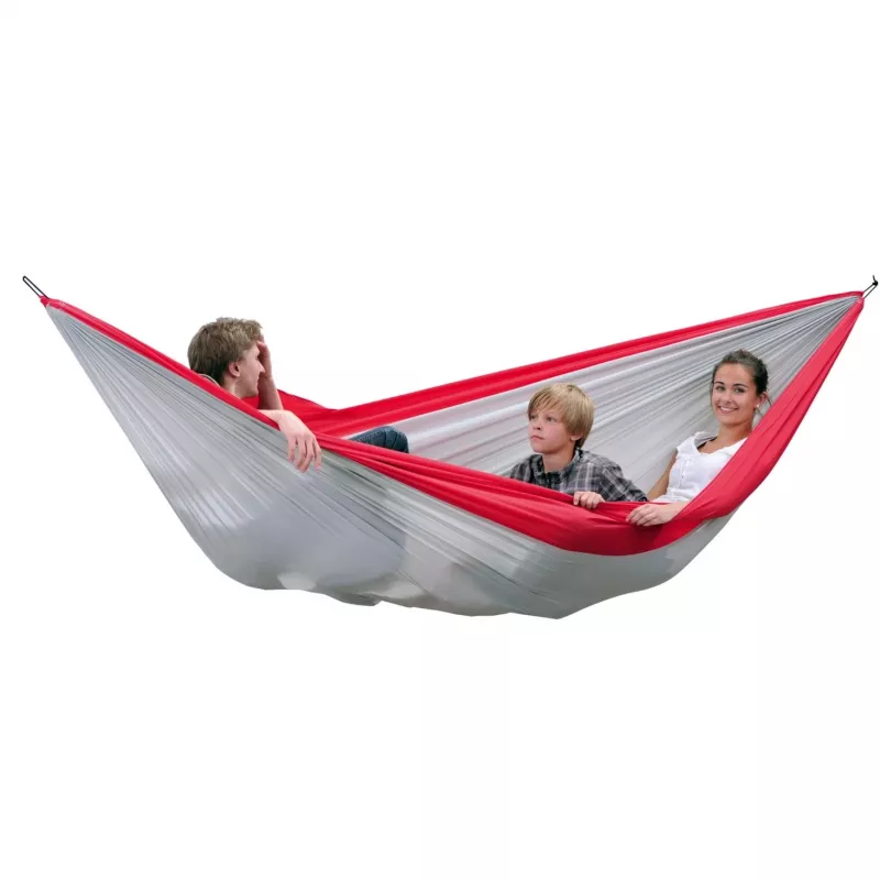 Amazonas Silk Traveller XXL AZ-1030190 rede de campismo, cinzenta/vermelha