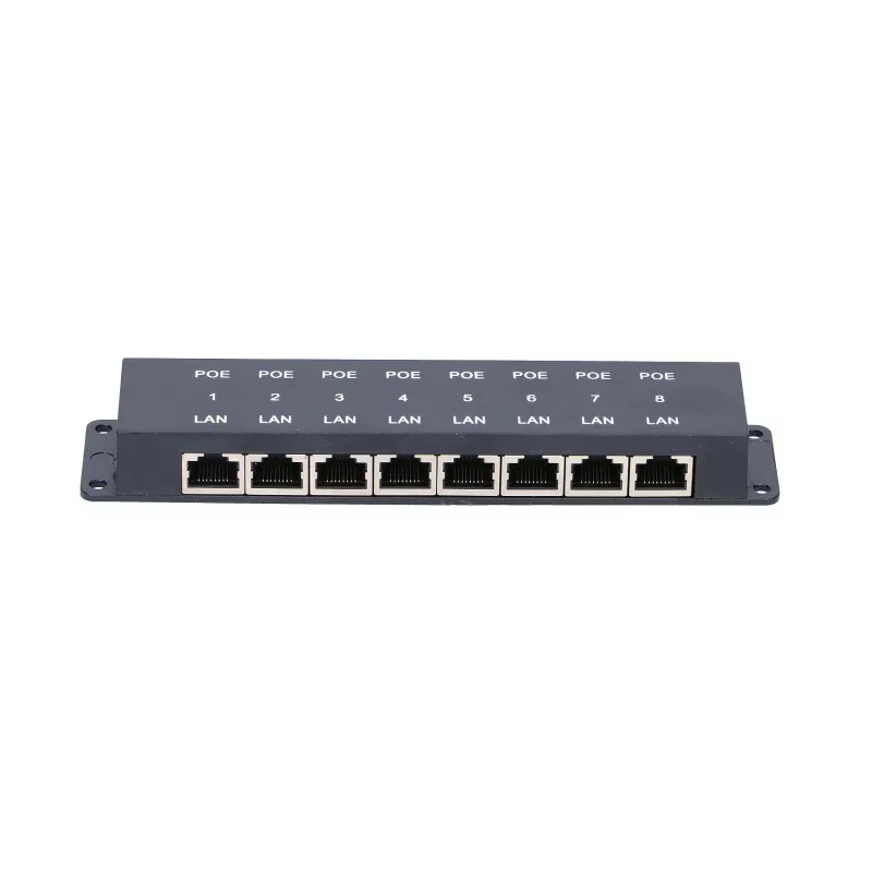 Injetor PoE Extralink 8 portas, 8x 100 Mb/s RJ45