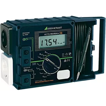 Aparelho de teste VDE GOSSEN METRAWATT METRATESTER 5+ DIN VDE 0701 Parte 1 - 240, DIN VDE 0702. (M 700 D)