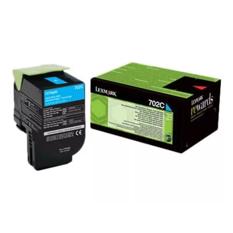 Tinteiro Lexmark 702C R 1 unid. Original Ciano