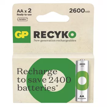 Pilhas R6/AA NI-MH 2 600mAh blister 2 unid.