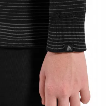 Odlo Set lang ACTIVE WARM ECO SET conjunto de roupa interior criança, tamanho 116 cm, preto e cinzento