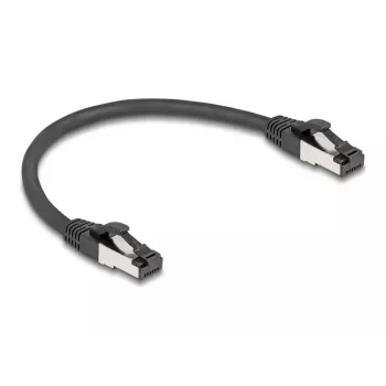 Cabo de rede DeLOCK 80566 RJ-45 Cat8.1 0,25 m preto