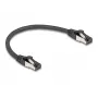 Cabo de rede DeLOCK 80566 RJ-45 Cat8.1 0,25 m preto
