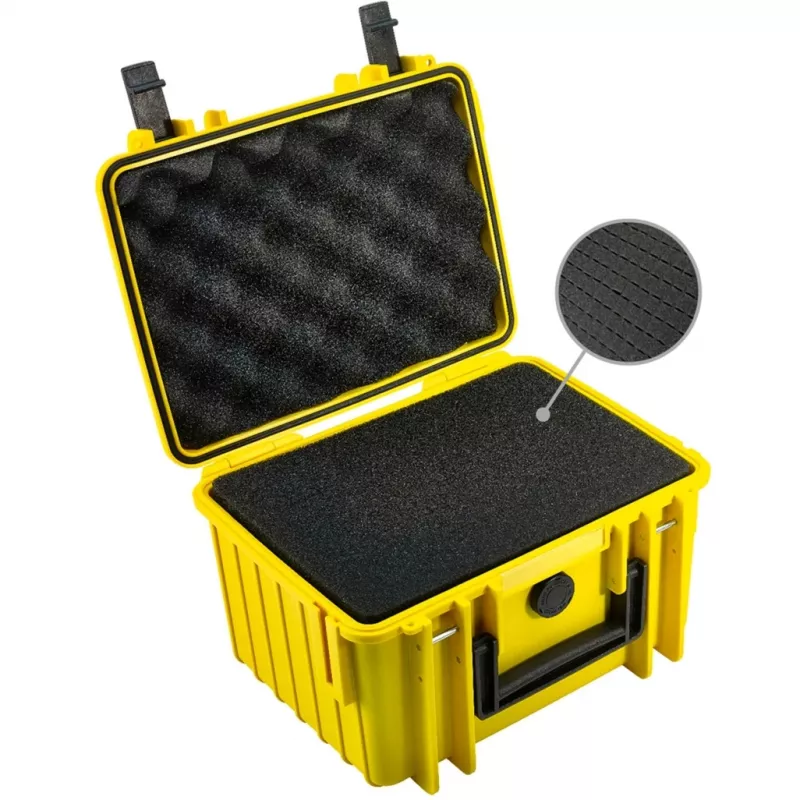 Mala B&W Tipo 2000 Amarelo Polipropileno à prova de pó, choques e salpicos