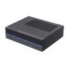 Akyga AK-302-01BL caixa de PC SFF, Micro-ATX / Mini-ITX, USB-C + 2x USB 3.0 + USB 2.0, sem fonte de alimentação, preto