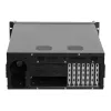 Netrack NP5104 Caixa de servidor rack 4U de 19 polegadas, microATX/ATX/eATX, 530 mm de profundidade