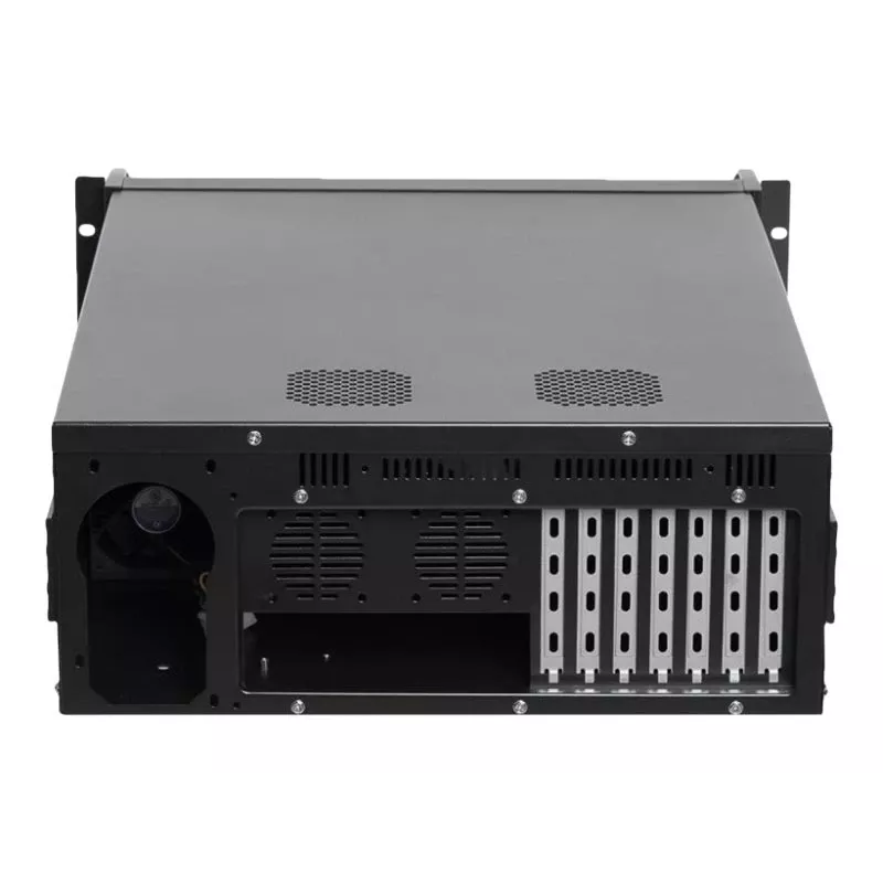Netrack NP5104 Caixa de servidor rack 4U de 19 polegadas, microATX/ATX/eATX, 530 mm de profundidade