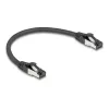 Cabo de rede DeLOCK 80566 RJ-45 Cat8.1 0,25 m preto