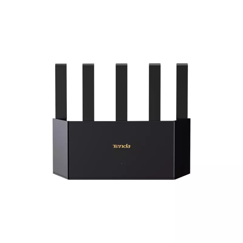 Router WLAN TENDA TE3L Wi‑Fi 7 (IEEE 802.11ax), 3x Gigabit-LAN, 1x WAN, 512 MB RAM, VLAN, NAT, WPA, preto