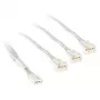 Cabo em Y para ventoinhas PWM Kolink PGW-AC-KOL-160, 35 cm, revestido a branco, conector PWM de 1 para 2