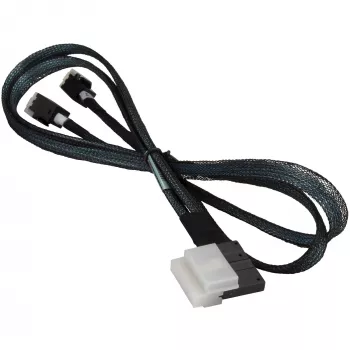 Cabo SAS Supermicro CBL-SAST-0826 Slimline SAS para 2x MiniSAS 0,7 m preto