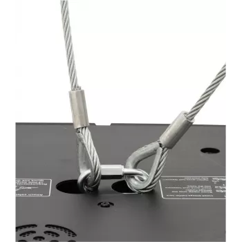 Cabo de segurança EUROLITE A 4x1000mm até 15kg preto (58010344)