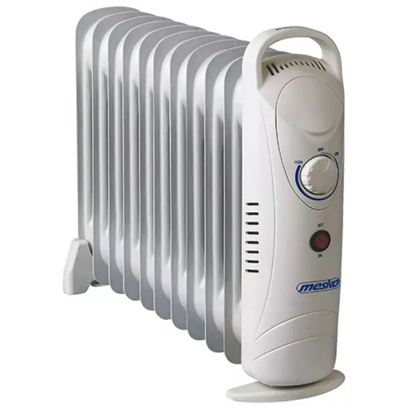 Mesko MS 7806 aquecedor elétrico ventilador Radiador a óleo, Interior, Branco, 1200 W