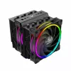 Refrigerador a ar Akasa SOHO H7 12 cm preto 500-2000 rpm rolamento cerâmico