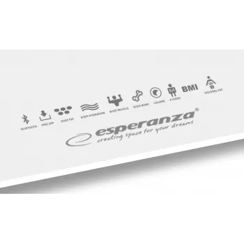 Esperanza EBS016W balança de pessoas quadrada branca balança de pessoas eletrónica