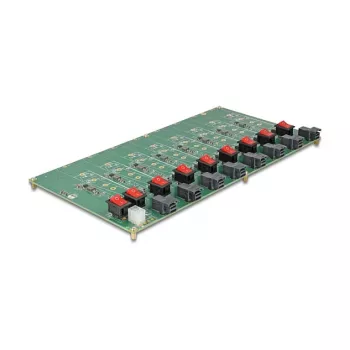 Delock placa de testes M.2 para 8x SSD M.2 NVMe Key M, SFF-8643, 61073