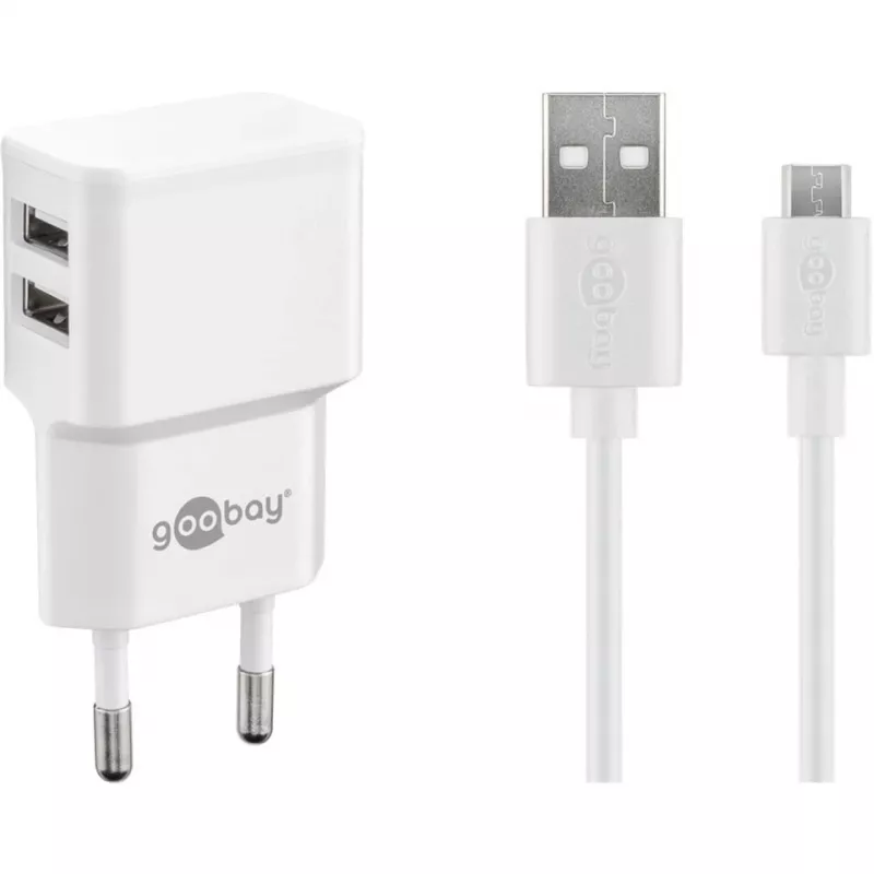 Goobay 44985 Cabo para Telemóvel Branco
