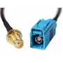 Cabo coaxial DeLOCK 88583 0,2 m Preto