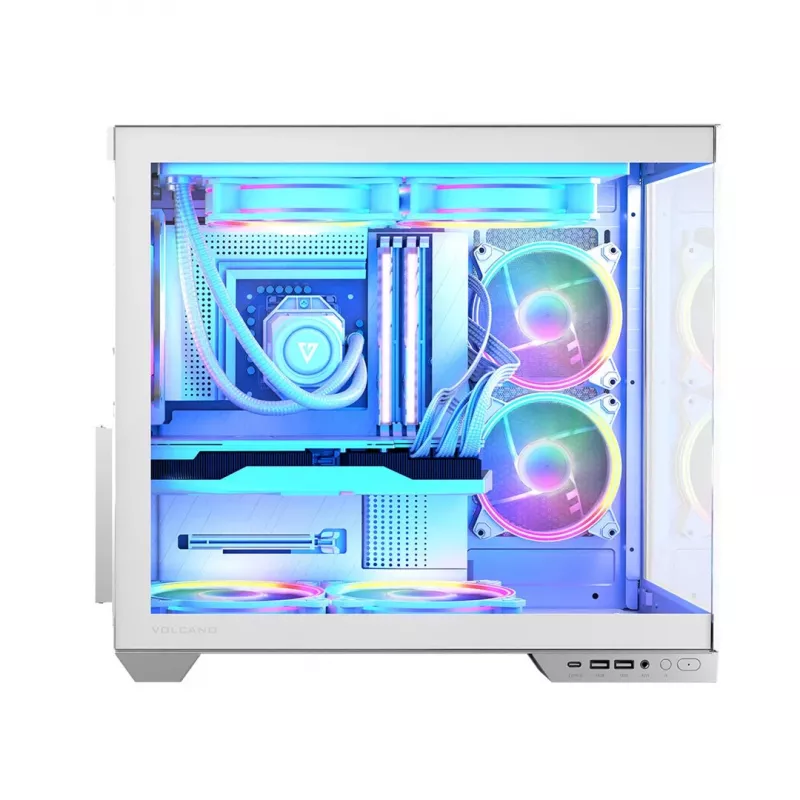 Caixa MODECOM VOLCANO PANORAMA ARGB 5F MIDI BRANCO