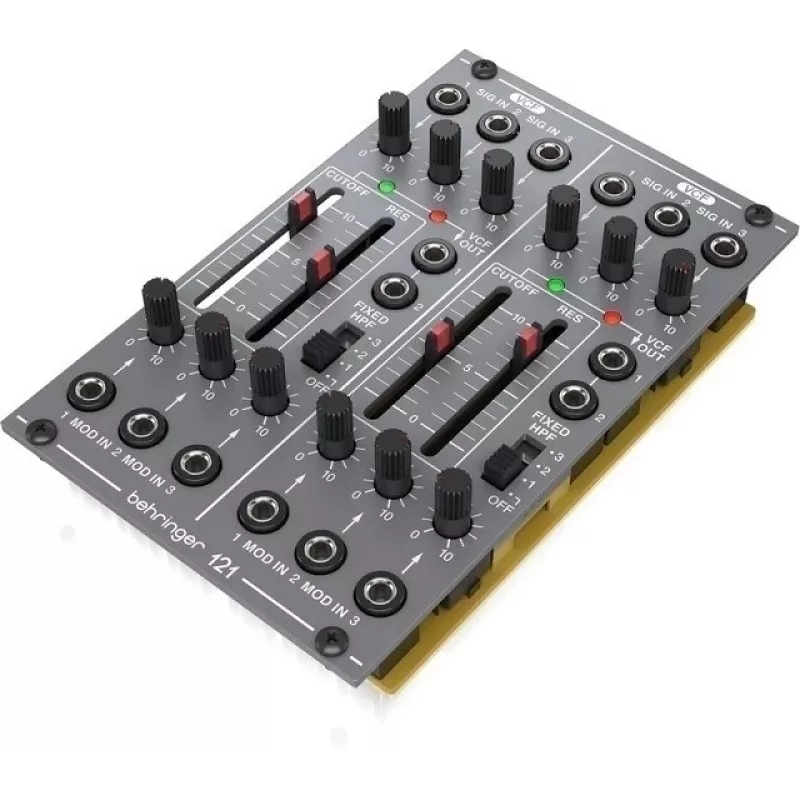 Módulo para sintetizador modular Behringer Dual VCF 121 — filtros controlados por tensão de 2 canais