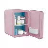 Mini-frigorífico com espelho de maquilhagem LED Elle ESDAFX04PUEU 4 L, roxo