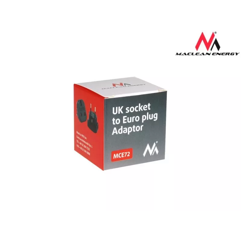 Adaptador de viagem de ficha UK EU PL