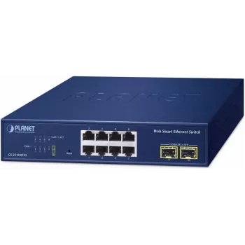 Switch gerido PLANET 8 portas 10/100/1000T + 2 portas L2 Gigabit Ethernet