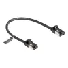 Cabo de rede DeLOCK cabo RJ45 macho para macho Cat.8.1 0,25 m preto