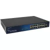Switch PoE ALLNET 16+2P ALL-SG8418PM – 18 portas Gigabit, 16 portas PoE, 2 portas uplink