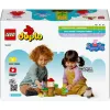 Lego 10431 Duplo Peppa Pig conjunto de brincar jardim e casa na árvore