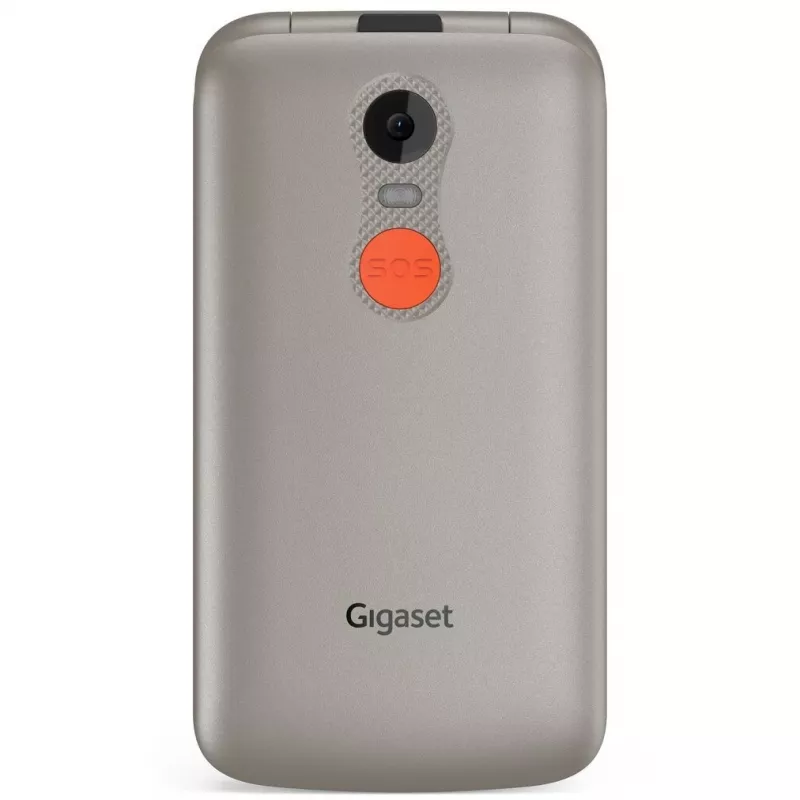 Gigaset GL595 telemóvel de concha, 2,8 polegadas, prateado