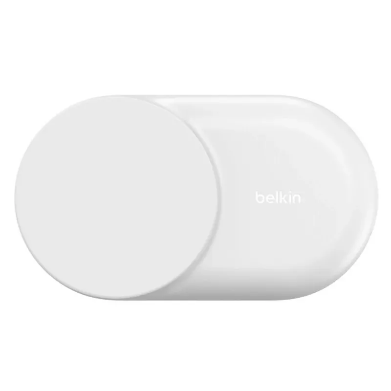 Carregador de interior Belkin UltraCharge 25W Qi2 3em1 carregador magnético UE branco redondo