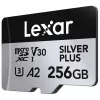 Cartão de memória microSD 256GB C10 A2 U3 V30 205/150MB/s Silver Plus