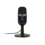 Microfone de estúdio BLOW com suporte LED — com fios USB 2.0, 20–16000 Hz, sensibilidade -50 dB, 237 g