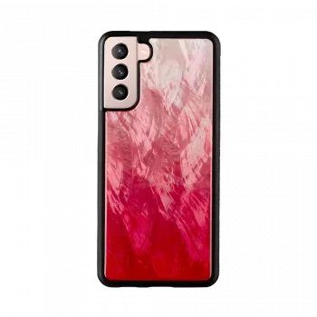 Capa para smartphone iKins para Samsung Galaxy S21+ — pink lake com detalhes pretos