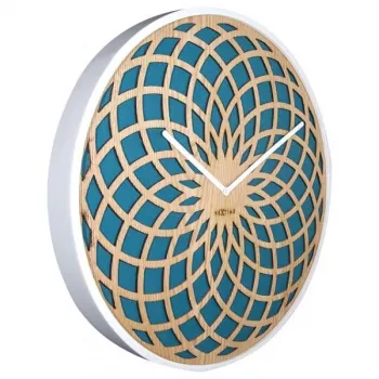 Relógio de parede NeXtime 3149tq Sun Large, Ø50 cm, turquesa