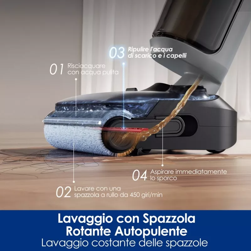Limpador de pavimentos sem fios Tineco Floor One i5 Stretch Plus – esfregona a húmido e a seco mais leve em formato vertical