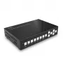 Comutador KVM multivisualização contínua Lindy 5 portas, 4096 x 2160 píxeis, 4K Ultra HD, preto