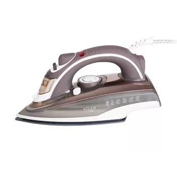 Ferro de engomar a vapor Adler AD 5030 — ferro de engomar a vapor, 3000 W, base cerâmica, depósito de água 0,31 l, vapor contínuo 20 g/min, vapor vertical, anticalcário