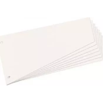 Separadores herlitz, trapezoidais, cartão manila, branco para DIN A4, perfurados, 120 x 230 mm, para maior organização (10838506)