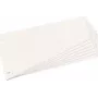 Separadores herlitz, trapezoidais, cartão manila, branco para DIN A4, perfurados, 120 x 230 mm, para maior organização (10838506)
