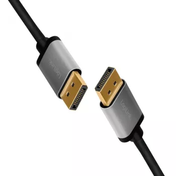 Logilink - Cabo DisplayPort - DisplayPort (M) para DisplayPort (M) - DisplayPort 1.2 - 5 m - Suporte de 4K 60 Hz, suporta 2K 165 Hz (2560 x 1440)