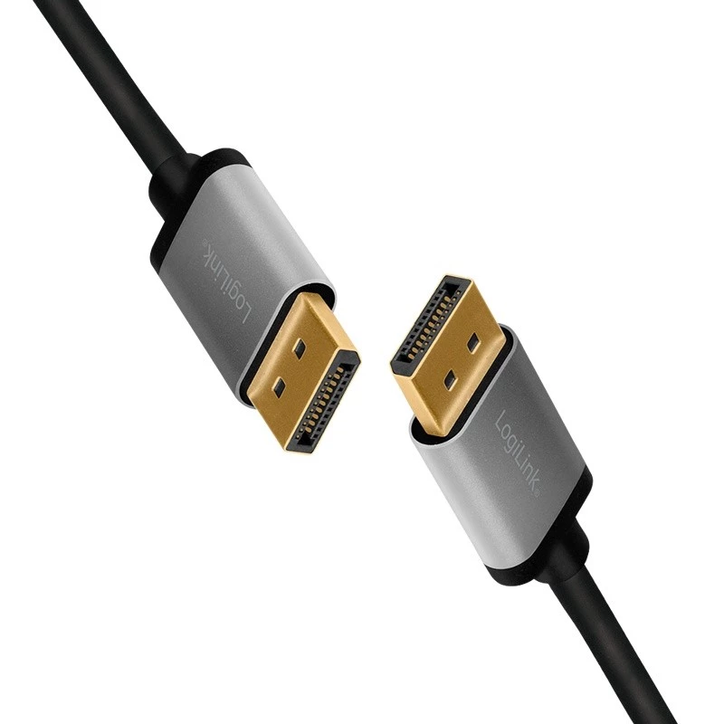Logilink - Cabo DisplayPort - DisplayPort (M) para DisplayPort (M) - DisplayPort 1.2 - 5 m - Suporte de 4K 60 Hz, suporta 2K 165 Hz (2560 x 1440)