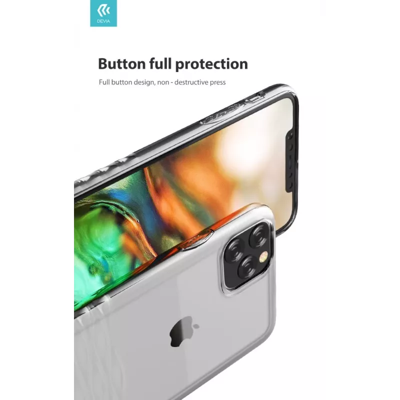 Capa para smartphone Devia Ocean2 Serie para iPhone 11 Pro Max, transparente, cobertura protetora transparente