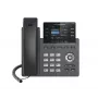 Telefone IP Grandstream GRP2613W preto 4 linhas TFT 2,4 polegadas