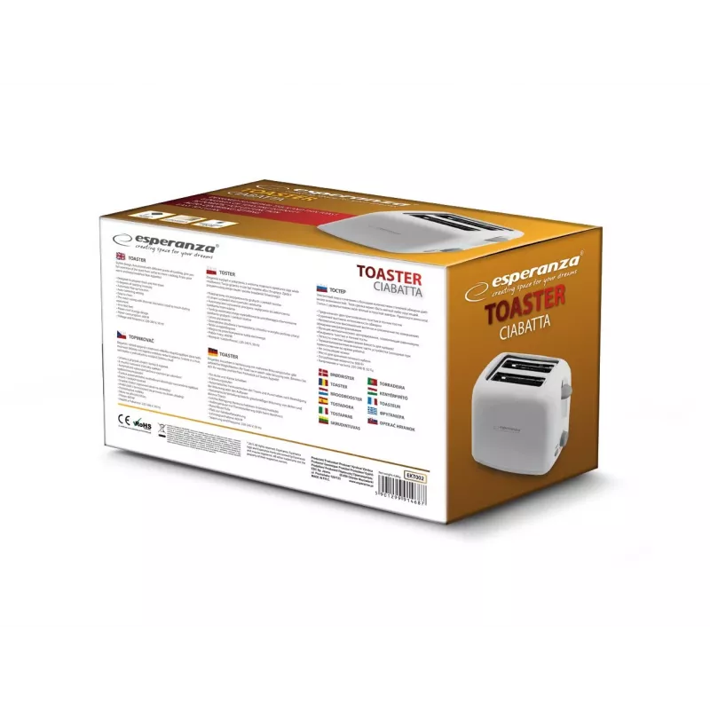 Esperanza EKT002 Caprese 2 fatias 600 W branco
