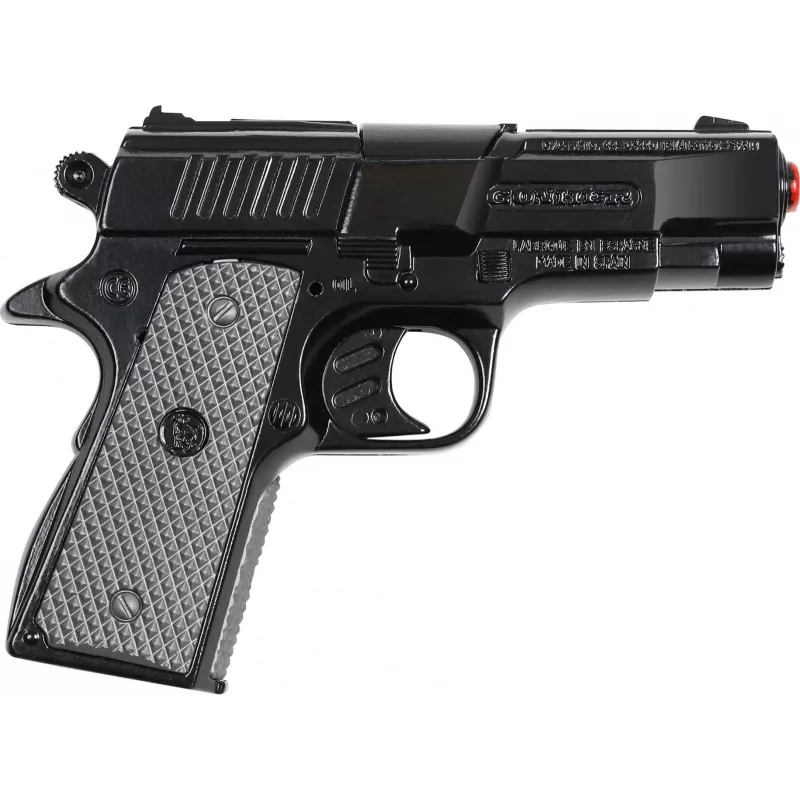 Pistola de polícia de brinquedo em metal Pulio modelo 15546/6 – design realista, construção robusta