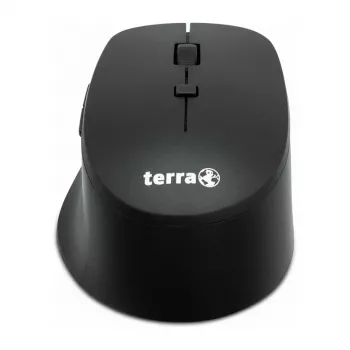Rato USB sem fios e silencioso Terra 4000 da Terra — 6 botões, para destros, preto