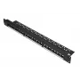 Patch panel Extralink 24 portas U/UTP (UTP) modular, 1U, preto, 482,6 mm de largura